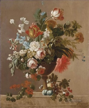 Classical Flowers Painting - Vaso di fiori vase of flowers Jan van Huysum classical flowers